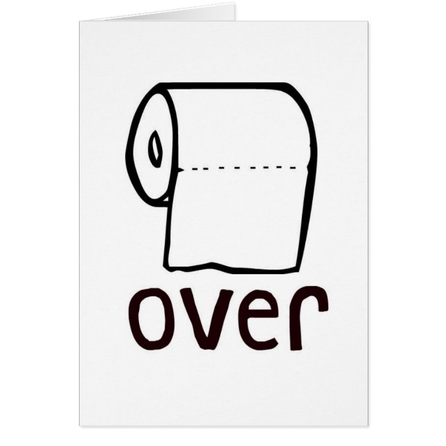 Papier hygiénique de TP au-dessus de carte (Devant)