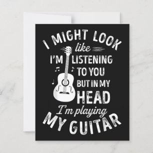 Papier I Might Look Like I'm Listening To You Funny Guita