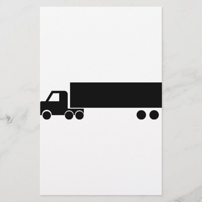Papier icône de camion noir (Devant)