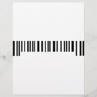 Papier icône de étiquette de code à barres long
