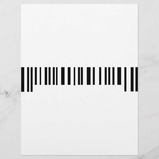 Papier icône de étiquette de code à barres long (Devant)