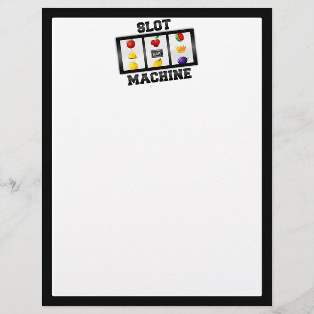 Papier Icône de la machine à sous inclinée (Devant)