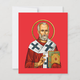 Papier icône orthodoxe de saint Nicolas