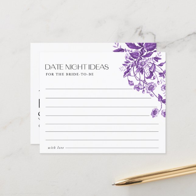 Papier Idées de Fête de Mariage Floral Toile de France po (Devant/Arrière en situation)