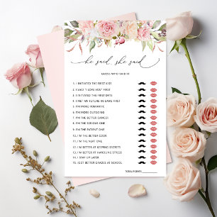 Papier Il A Dit, Elle A Dit Pink Floral Fête des mariées