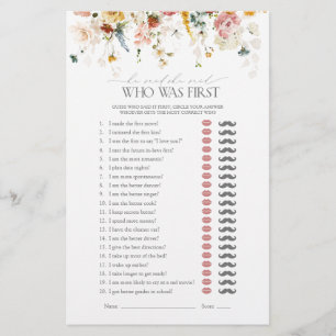 Papier Il A Dit Qu'Elle A Dit Jardin Fleurs Fête des mari