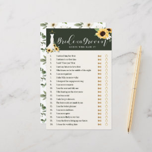 Papier Il A Dit Qu'Elle A Dit Sunflower Gown Fête des mar