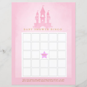 Papier Il Était Une Fois Castle Baby shower Bingo