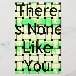 Papier Il n'y a pas comme vous Tissé African Text Design