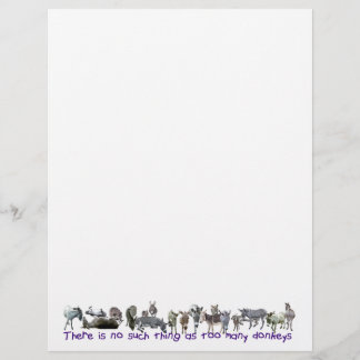 Papier Il n'y a pas trop d'ânes !