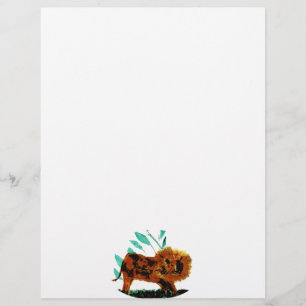Papier Illustration animal sauvage Lion
