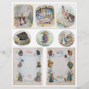 Papier Illustrations Beatrix Potter Partie 1