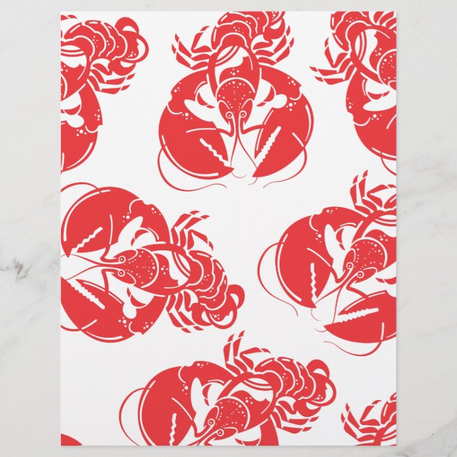 Papier impression de homard (Devant)