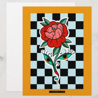 Papier Impression des fleurs du tableau de bord