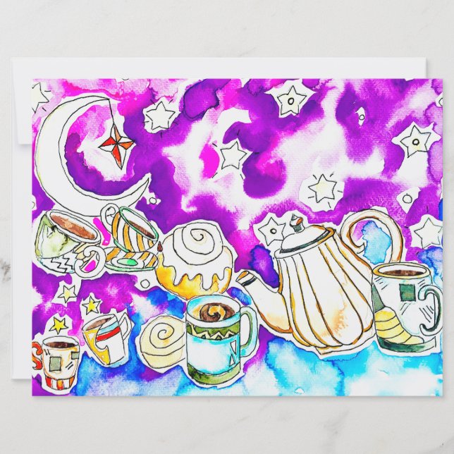 Papier imprimé d'art café (Devant)