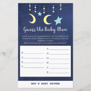 Papier IMPRIMER Twinkle Twinkle Moon Stars Baby shower Je