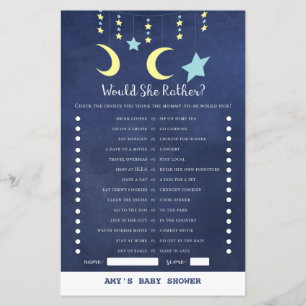 Papier IMPRIMER Twinkle Twinkle Moon Stars Baby shower Je