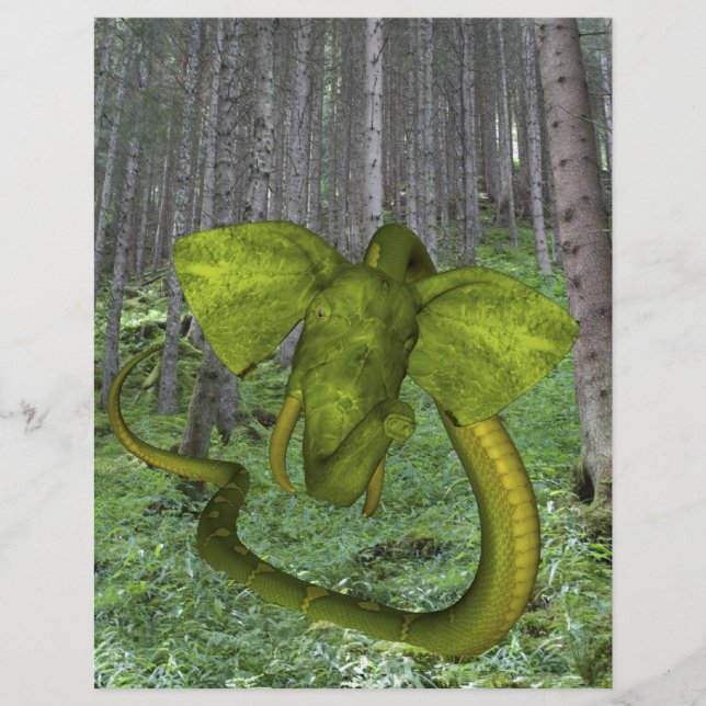 Papier Incroyable éléphant Python (Devant)