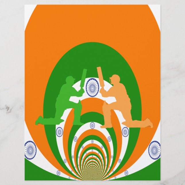 Papier Inde Cricket Spirit : Design abstrait (Devant)