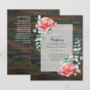 Papier INFÉRIEUR BUDGET Red Floral Eucalyptus