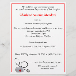 Papier Infirmière Invitation