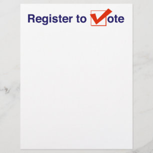 Papier Inscrivez-Vous Au Vote 2024
