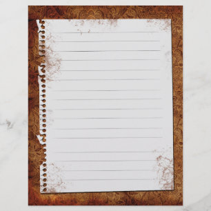 Papier Insertions de Classeur de recette Vintage Bourgogn