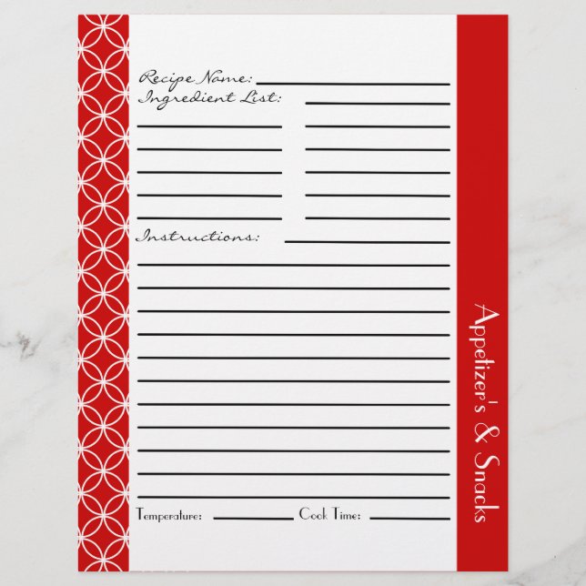 Papier Insertions de recettes de diamants en anneau - Bla (Devant)