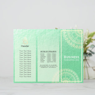 Papier Instructeur de méditation Yoga Gold Mandala Tri-Fo
