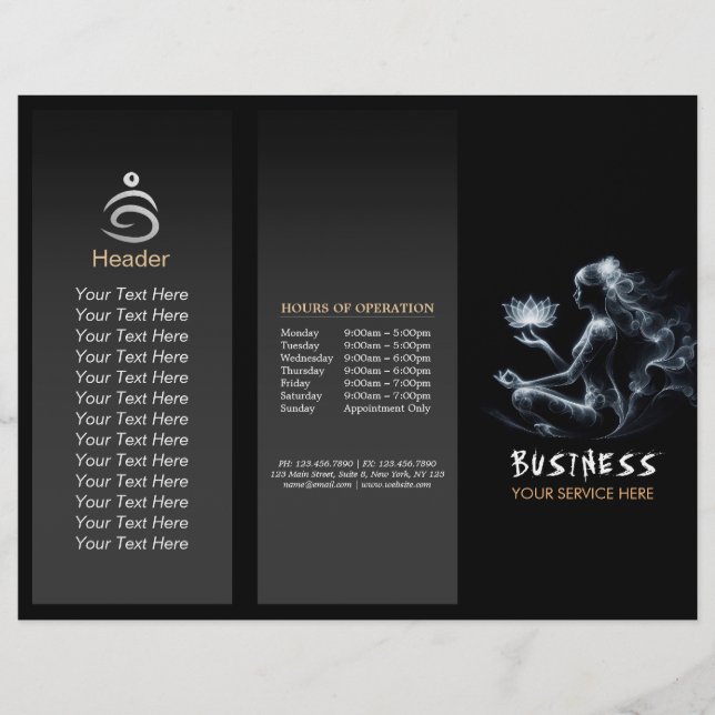 Papier Instructeur de Yoga Méditation Lotus Pose Lumineus (Devant)