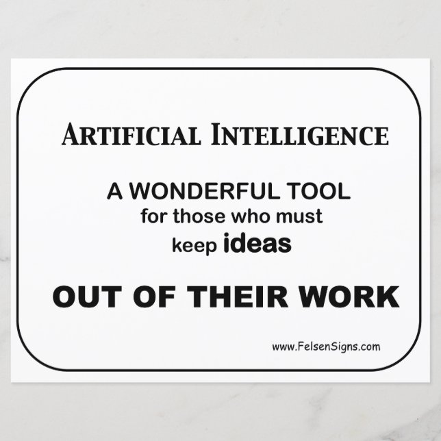 Papier Intelligence artificielle - affiche (Devant)
