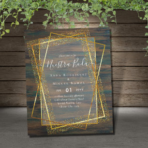 Papier Invitaciones de Boda, Mariage espagnol GOLD Budget