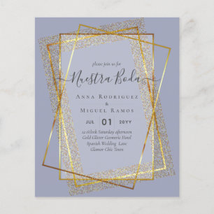 Papier Invitaciones de Boda, Mariage espagnol GOLD Budget
