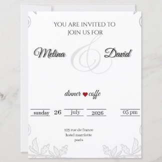 Papier invitation 