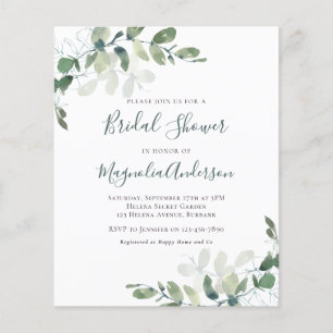 Papier Invitation à la douche nuptiale budgétaire   Eucal