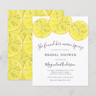 Papier Invitation à la douche nuptiale Citrus Budget