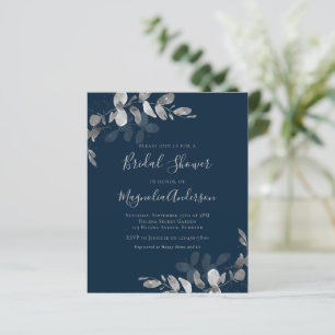 Papier Invitation à la douche nuptiale Eucalyptus Budget