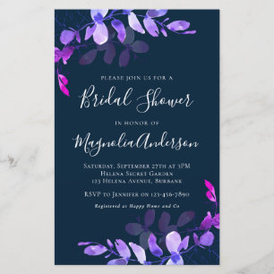 Papier Invitation à la douche nuptiale Eucalyptus Budget