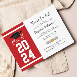 Papier Invitation à la fête de fin d'études 2026