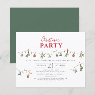 Papier Invitation à la fête de Noël des collègues à petit