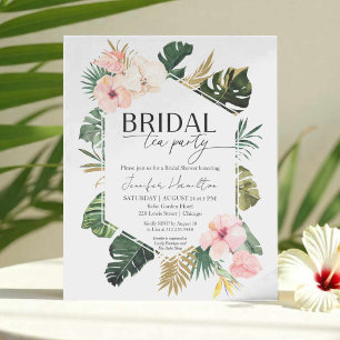 Papier Invitation à la fête du thé nuptial