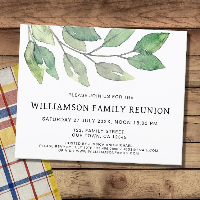 Papier Invitation à la réunion de famille budgétaire (Créateur téléchargé)