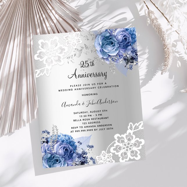 Papier Invitation à l'anniversaire du 25e anniversaire Si (Créateur téléchargé)