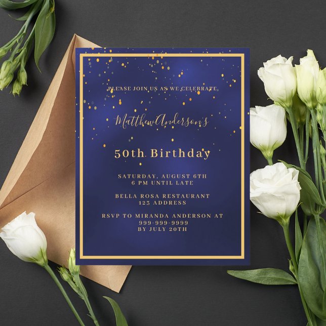 Papier Invitation à l'anniversaire du budget de la Marine (Créateur téléchargé)