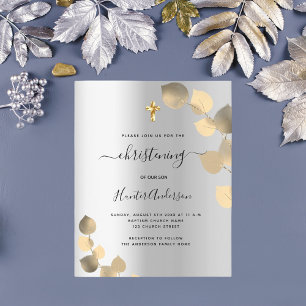 Papier Invitation à l'eucalyptus argenté