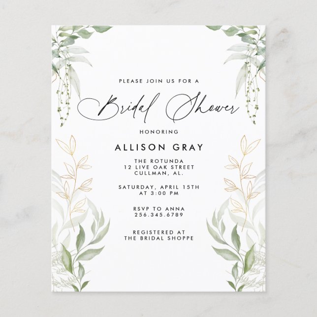 Papier Invitation à une fête de mariage  (Devant)