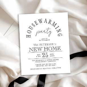 Papier Invitation à une fête de pendaison de crémaillère