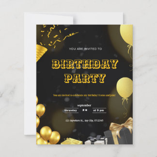 Papier invitation anniversaire