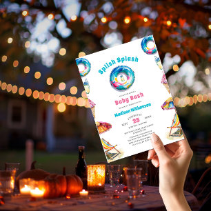Papier Invitation Baby Shower Budget Splish Splash Baby B