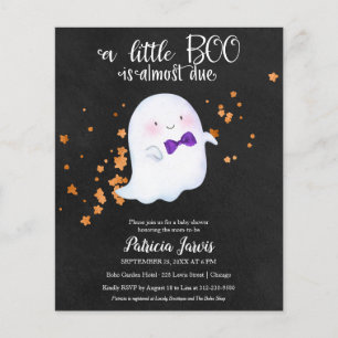 Papier Invitation Baby shower Halloween Budget fantôme
